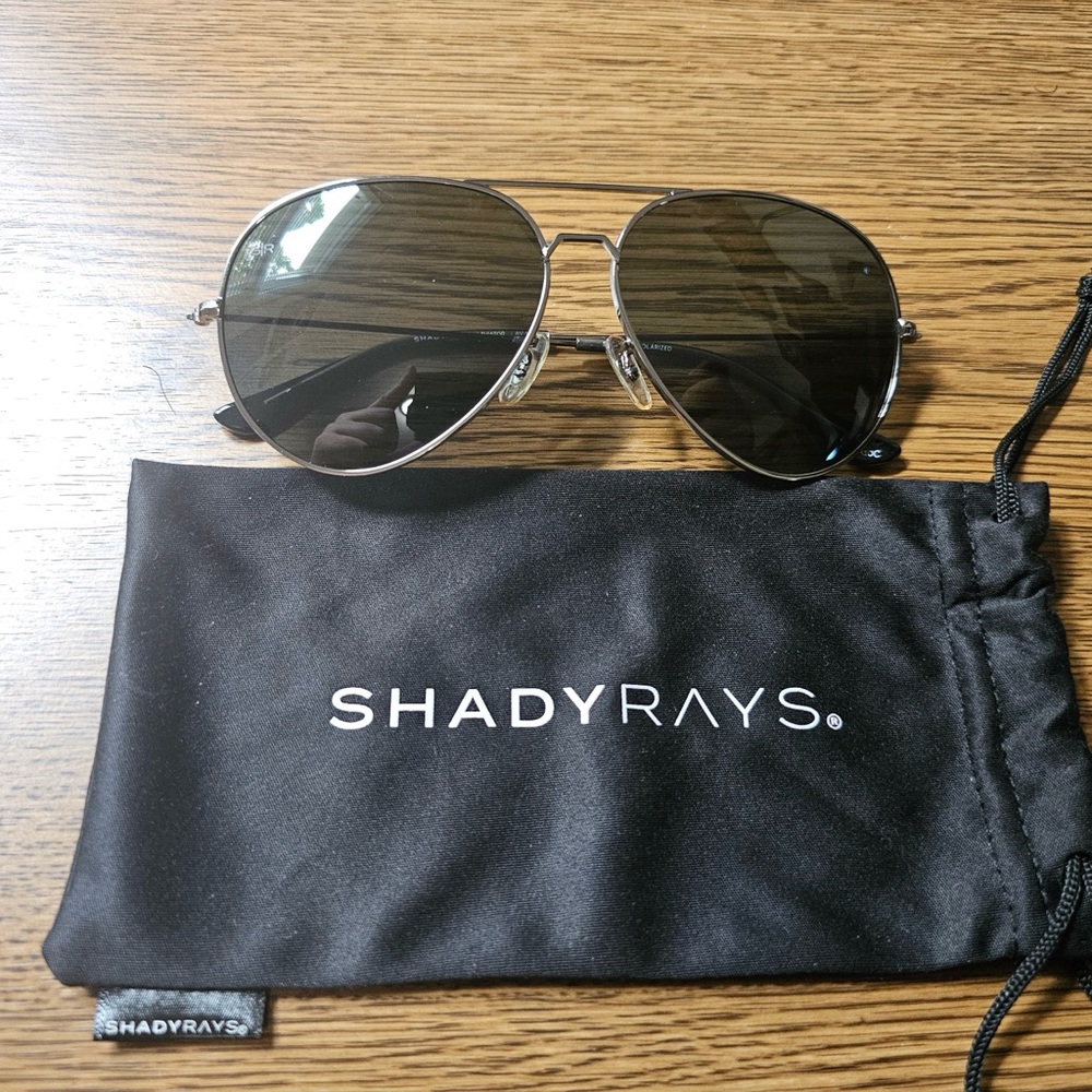 Shady Rays Aviator Black M/L Fit